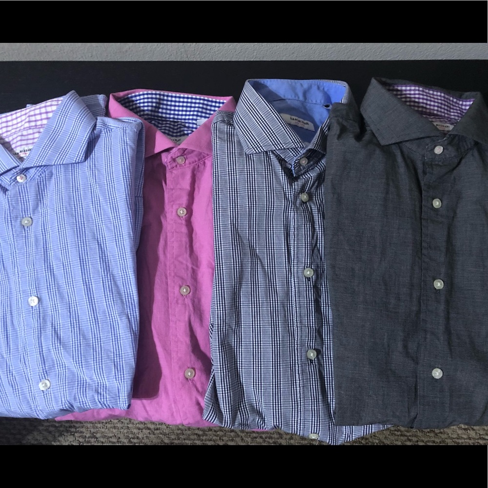 Isaac Mizrahi Slim Fit Dress Shirt Lot of 4
